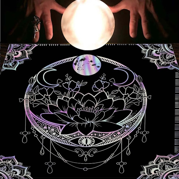Tarot-pöytäliina pöytäpeite keittiöön ruokailutilaan noitakäsitöiden koristeisiin 75x75cm