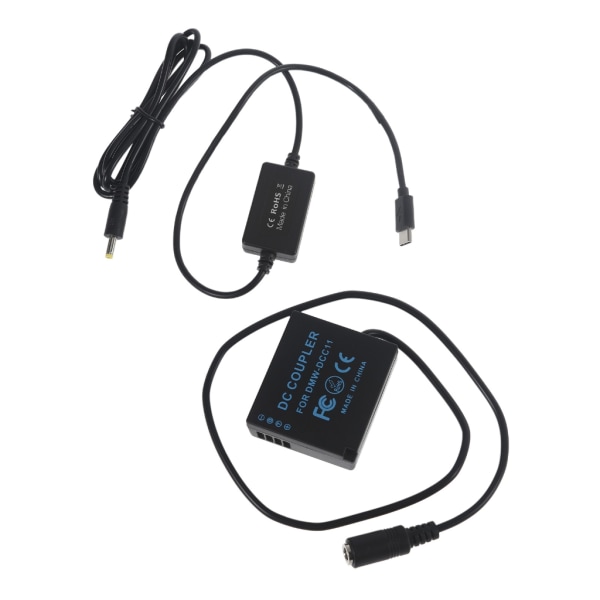 DMW-DCC11 USB-kabel BLG10 Batteri for DC-kobling for Panasonic for Lumix DMCGF6 DMCGF5 DMC-GF3 GF3K GX7 S6 S6K GX80 GX85