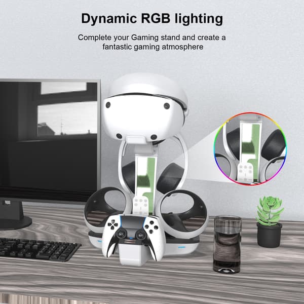 Opladningsstation til PS VR2/ Controller Display Headset Opbevaringsstativer
