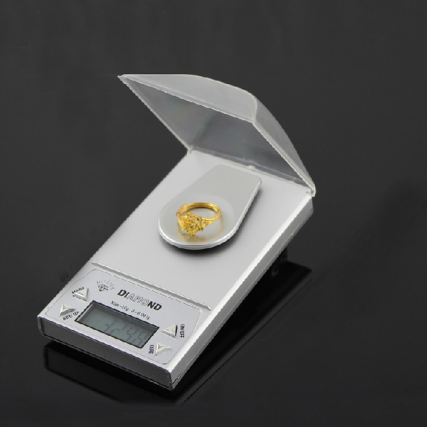 10g/0,001g Milligram Precision Digital Smycken Diamantvåg Viktbalans Gram
