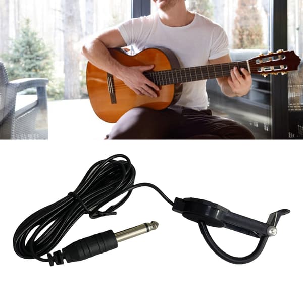 Akustisk Gitarr Piezo Pickup Ersättnings Clip-on Mikrofoner Piezo Pickup