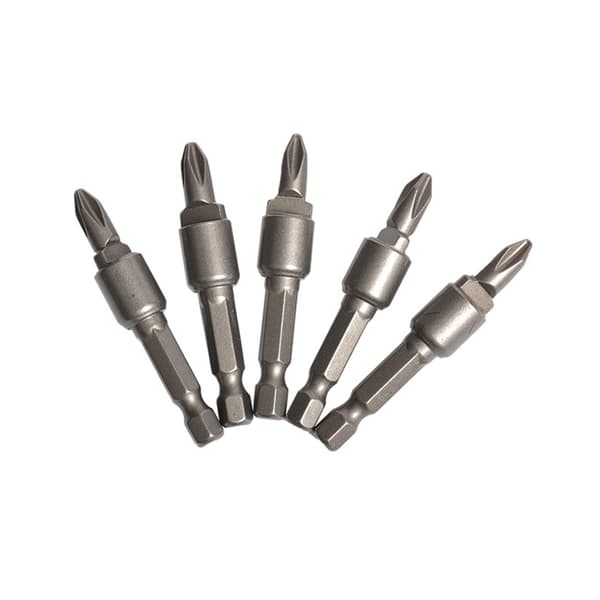 Industriell styrke krysshodebits, pakke med 5, innebygd magnetisk fastholdelse