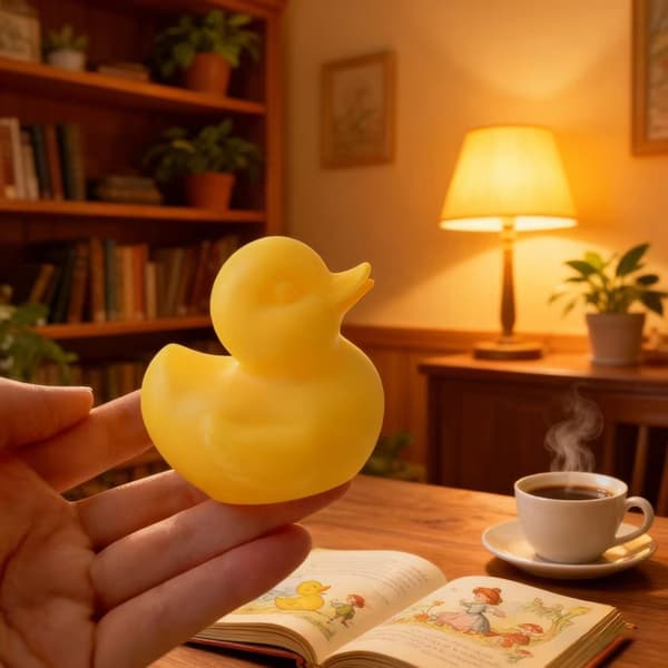 3D Andeformede Silikonformer For Håndlaget Stearinlys, Såpe, Iskuler, Gipsfigur