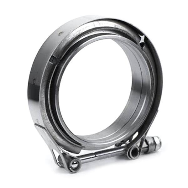 Avgass V-bandklämma med fläns 3'' V-band Turbos Rör Avgasklämma 76mm Width 22mm