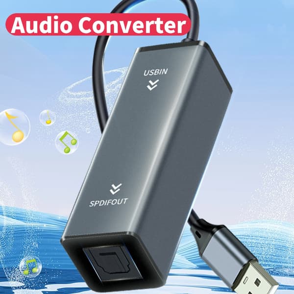 Rask installasjon USB A til SPDIF Audios Adapter for TV PC