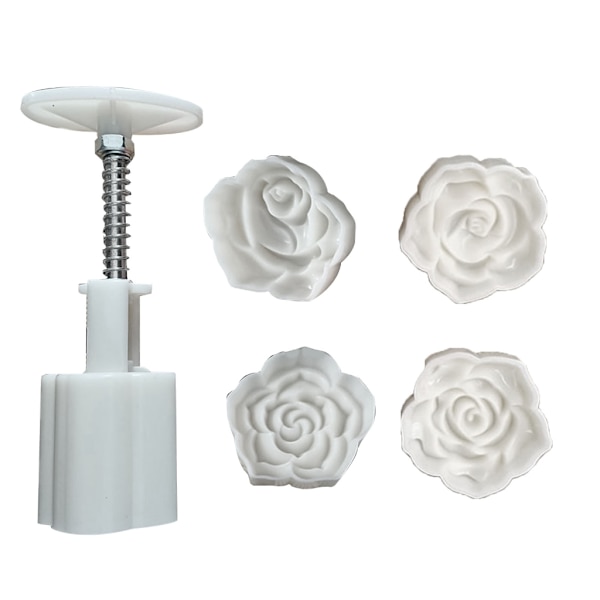 3D Lotus Rose Mung Bean mould , joka soveltuu diy mould muottitarvikkeille keskisyksyn festivaaleilla, käytetään kakkukeksissä