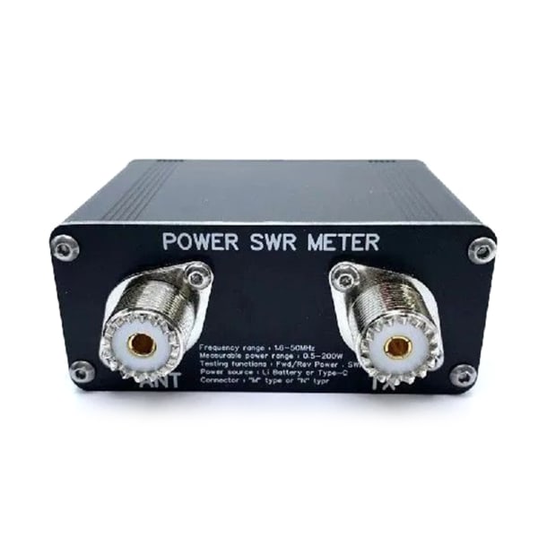 Tarkka 1,6–50 MHz power SWR-mittari 200 W ja 1,29 tuuman suuri OLED-näyttö