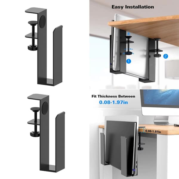 2x Helppo Asennus Säädettävä Kuuloketeline Design-pidike