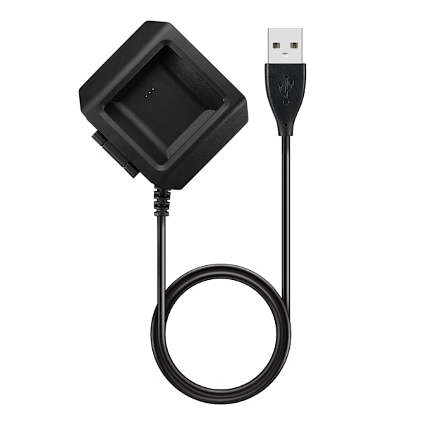 2 i 1 til Smart Watch Oplader Stabil Dock Stand Beslag Velegnet med Fitbit Ionic Ladekabel Holder Strømadapter