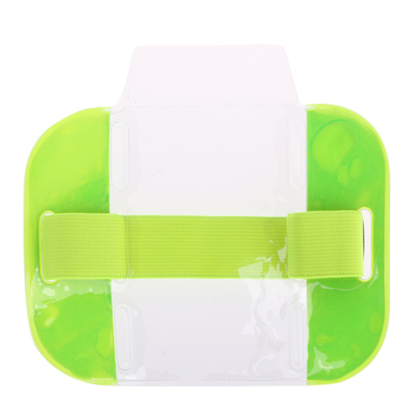 Elastisk armbånd ID-merkeholder Foto Armbånd Kredittkort for etui Black