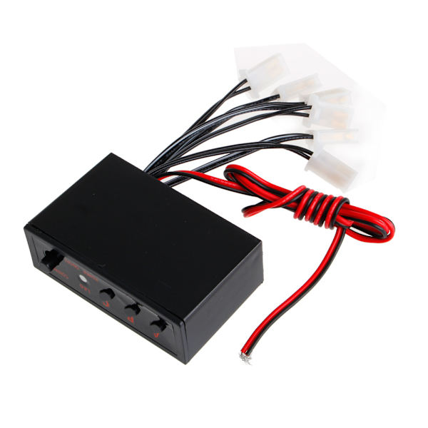 6-vejs Flash Strobe Controller Blinkboks til bil LED bremsestoplys Lampe Automotive belysningssamlinger
