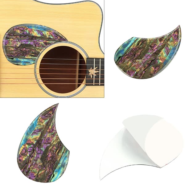 Plektrumskydd Färgglatt Sköldmönster Gitarr Faceplate för Gitarr