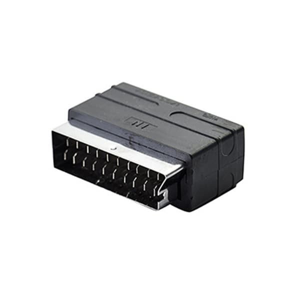 Stabil Forbindelsesadapter Sort SCART AV Konverter Sort