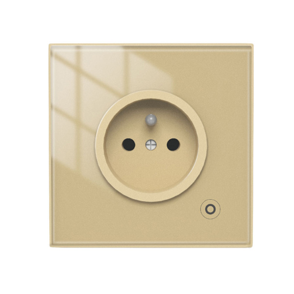 WiFi Tuya for Smart vegguttak EU/UK/FR Standard elektriske stikkontakter Plugg for Smart Life for Aleax Home Monitoring Glass