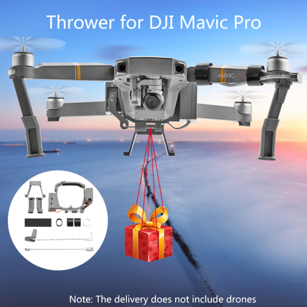 Airdrop landningsställ för Mavic Pro Drone Airdrop System Förslag Sök räddningsenhet Launcher Booster stativ Accs