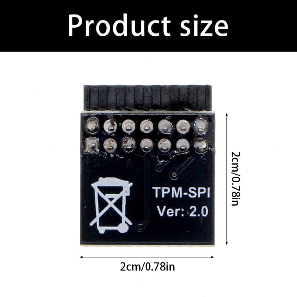 TPM 2.0 SPI-krypteringsmodul 14-ben til sikker datalagring på pc
