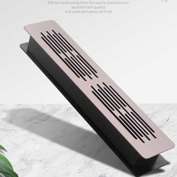 2 st Dubbla Lager Ventilationsnät Panel Aluminiumlegering Luftventilgaller