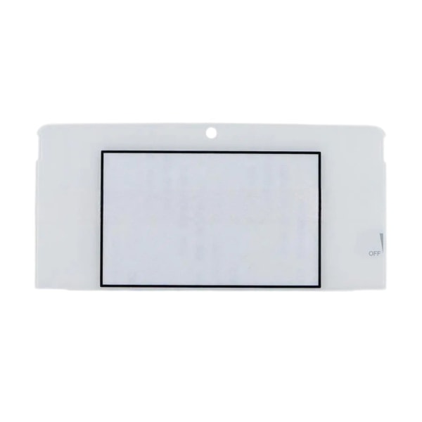 Topskærmsglasobjektiv til NS 3DS Øvre LCD-skærmbeskyttelser Paneludskiftning spilkonsoller Reparation Black