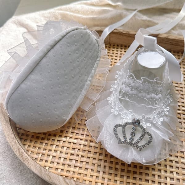 Babykronor Pannband och Gåskor Set Mjuk Bomull Polyester