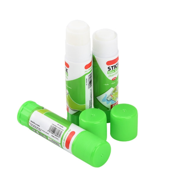 Paket med 3 3D-skrivare limer Stick Adhesive PVP Solid Lim Stick för varmbädd Plattform Glasplatta Lätt att ta bort