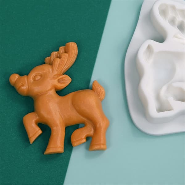 Sjokolade Silikonform Julefondantformer Reinsdyrform