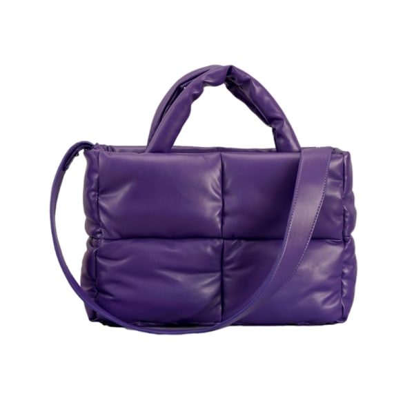 Elegant Tote håndveske Praktisk skulderveske for kvinner for ulike anledninger Dark violet