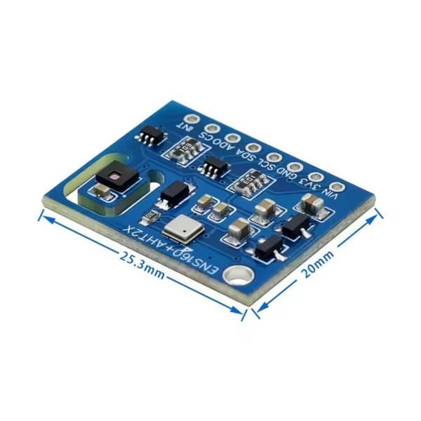 Högprecisions ENS160+AHT21 Miljösensor Modul för Koldioxid