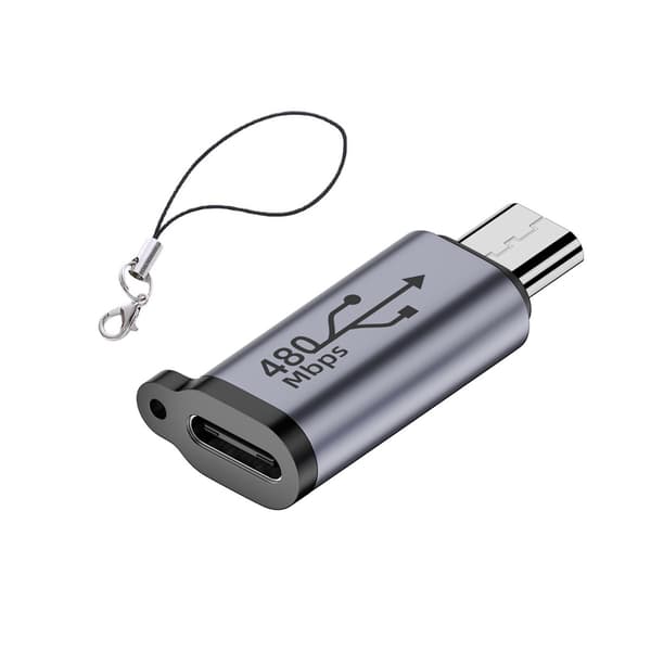 Usb-C til Micro USB Adapter TypeC Hun til Micro Usb Han Converter-stik understøtter opladning af datasynkronisering legeringsadapter
