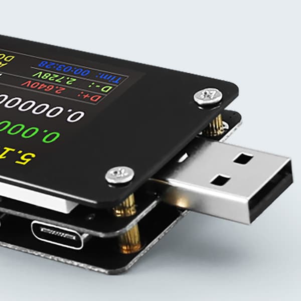 USB-strömmätare för snabbladdningsanalys USB-multimeter USB C-strömmätare