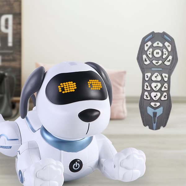 Fjernkontrollhund RC Robotisk Stuntvalp Dansende Programmerbar for Smart Leketøy Interaktiv Gave
