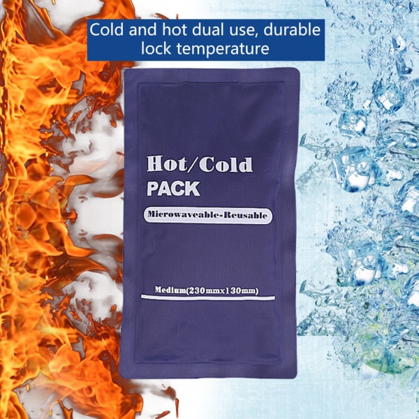Varm och kall ispack för skador, ledvärk, muskelsmärtor och kroppsinflammationer Återanvändbar gelinpackning för knän, rygg null - Small