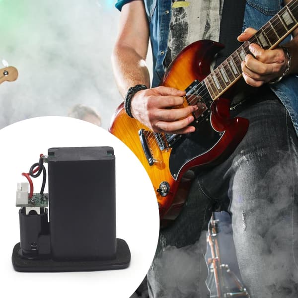 Aktiv basgitarr pickup 9V batterilåda plast batterilucka hållare fodral