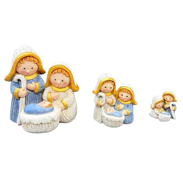 Julekrybbefigurer, bordpynt, religiøs julepynt