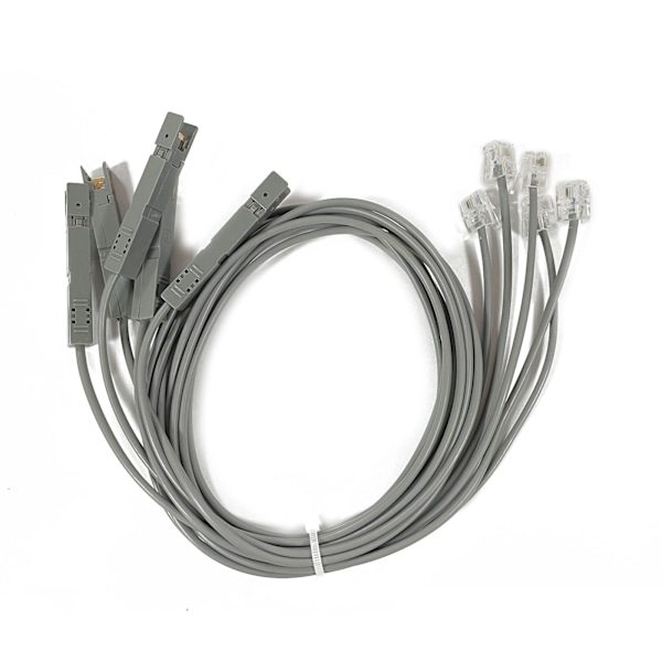 (5-pack) 1m 110 Test för Head Voice Module Testsladd Bly Alligator Clip RJ11 R