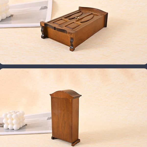 Miniature Møbelgarderobe Model Figur til 1/12 Skala Håndværksprojekt Display