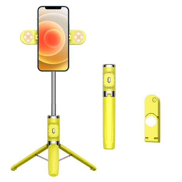 M01S One-piece forstærket køl telefon stativ Fyld lysgulv Live broadcast beslag Bluetooth-kompatibel Selfie Stick