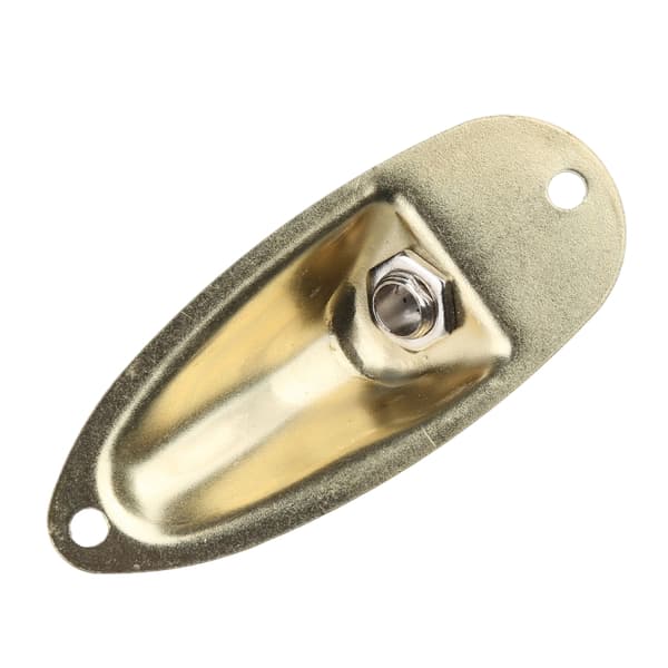 Guitar Jack Plade Udskiftning Til Strar Elektrisk 1/4\" Bådformet Lydforbindelse Golden