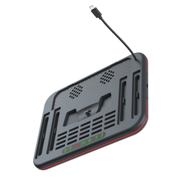 Universell laddningsdocka med kylfläkt ABS för Gaming Switch2/1/