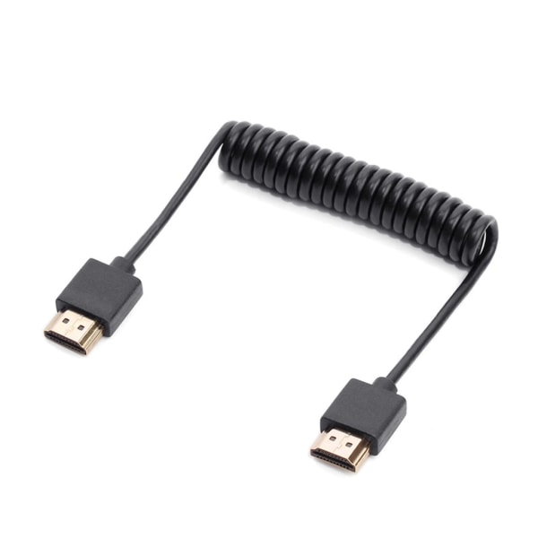 Tunn HDMI-kompatibel kabel höghastighets guldpläterad anslutning Video 4K-sladd 1.2m