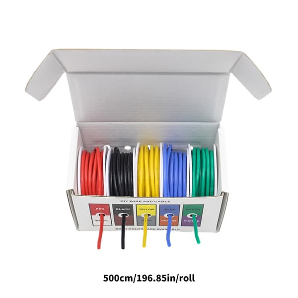 Fleksibelt silikonekabel egnet til batterier og elektrisk forbindelse