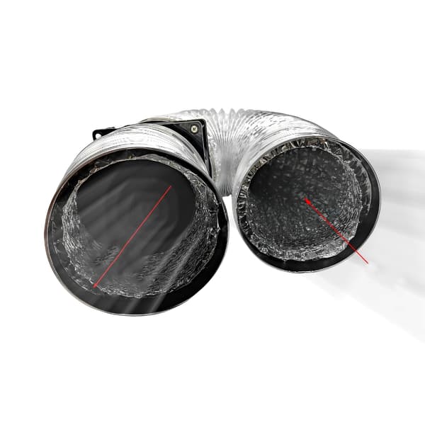 7000RPM Inline Kanalvifte Med Hastighetskontroller Kraftig Ventilasjonsekstraktor