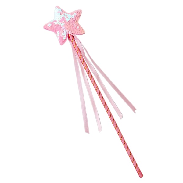 Star Paljetter Magic Stick Cosplay rekvisita Tjejdräkt Trollstav Festrekvisita för barn Tjej julfest leverans Pink