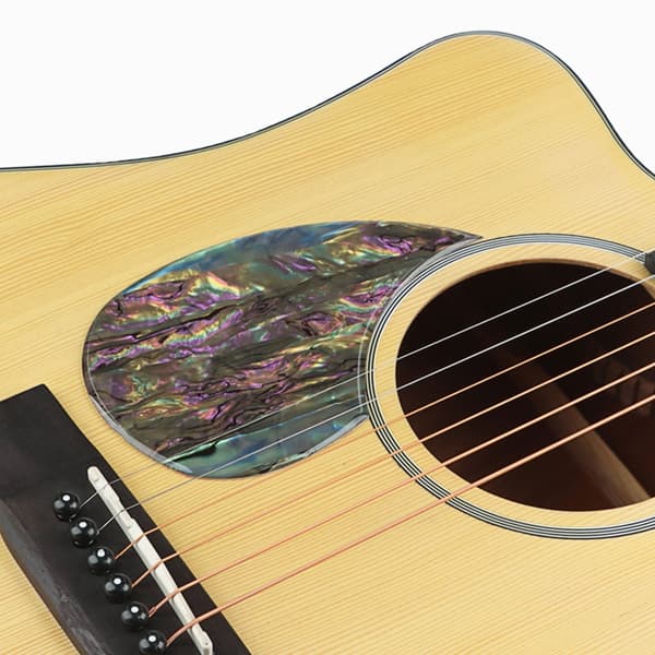 Plektrumskydd Färgglatt Sköldmönster Gitarr Faceplate för Gitarr