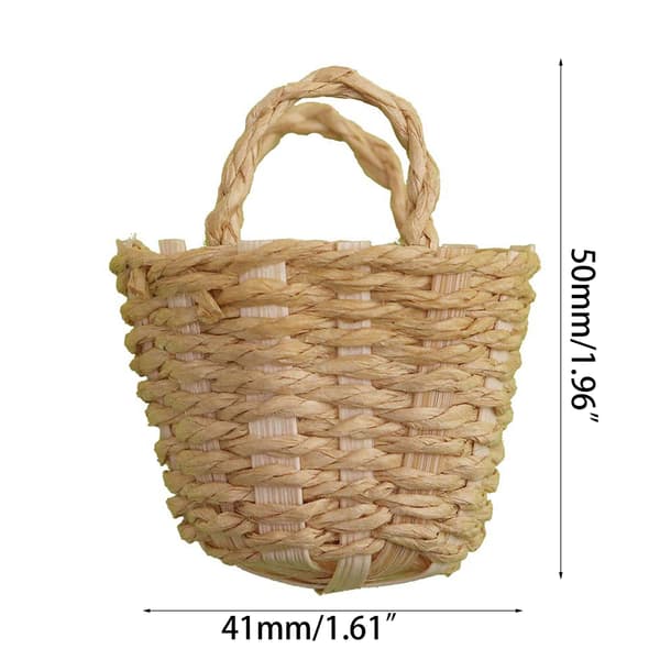 1/12 Dukkehus Tilbehør Mini Frugtkurv Model Møbel Legetøj DIY Hus Tilbehør