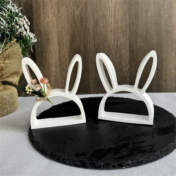 Silikoneform Hule Kaniner Forme Ornament Støbeforme Gipsforme