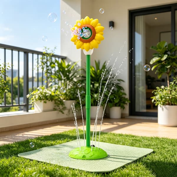 Vattenleksak för barn med bubbelfunktion, solrosstil