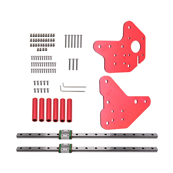 För Ender-3/CR10 Dual Z-Axis MGN12C Linear Rails Kit med fästplatta för Ender-3/3Pro/Ende-3 V2 CR10/10S