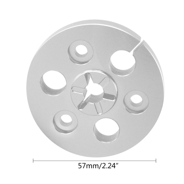 Rull-till-rulle-bandskivkontroll, plast-/metalltejprullnav med monteringsskruvar för 1/4 7-tums rulle-till-rulle-band Black