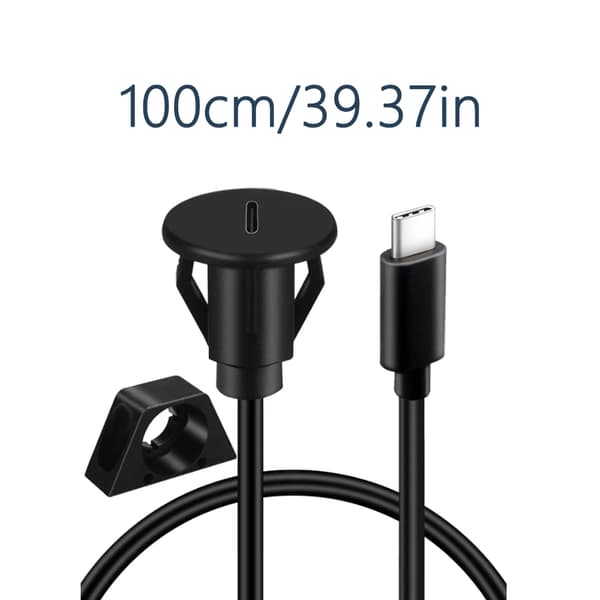 USB3.0 Forlængerkabel USB Flush Mount Han til Hun Kabel til Køretøjer