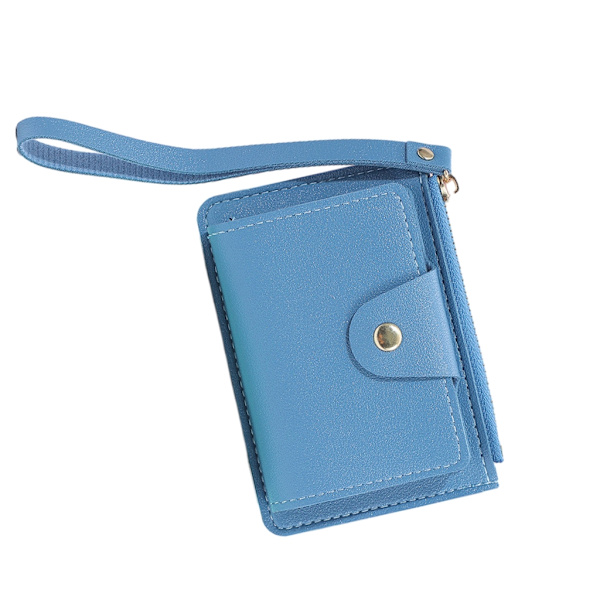 Kvinner jente clutch veske Mynt veske Multi-slot armbånd veske Bankkortholder Blue